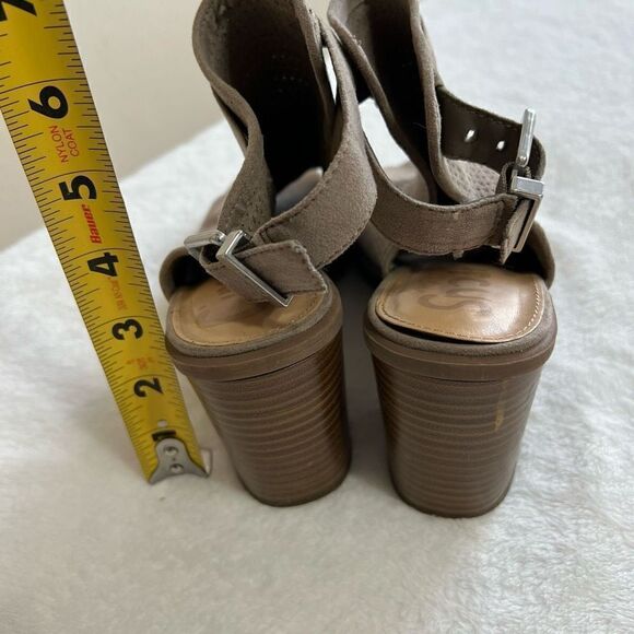 Circus Sam Edelman Taupe Kipling Peep Toe Booties 8 Women - Picture 4 of 12